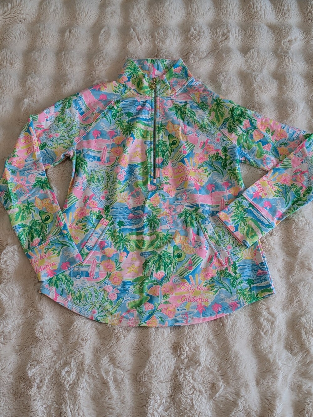 Lilly Pulitzer Women's Popover Sweater Medium Nwt Lily Loves California